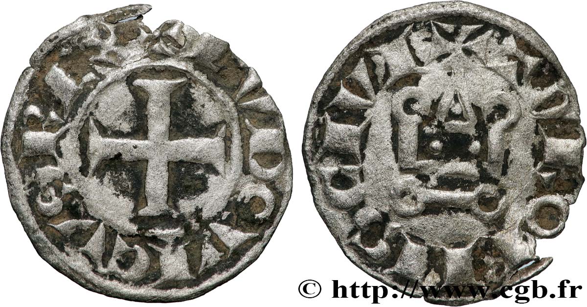 LOUIS IX DIT  SAINT LOUIS  Obole tournois n.d.  TB