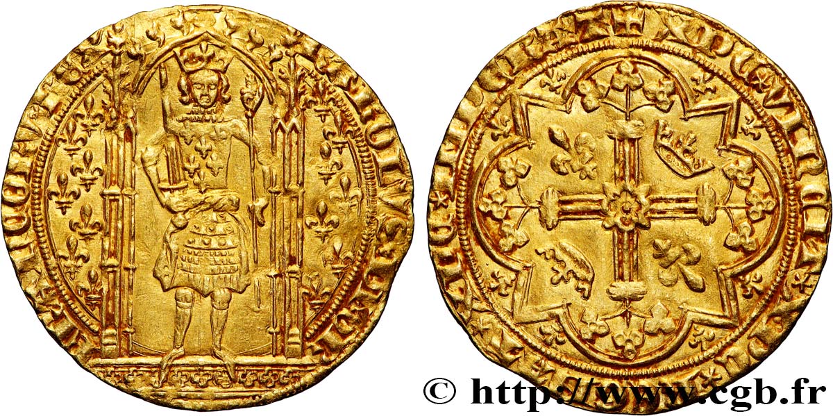 CHARLES V LE SAGE Franc à pied n.d. s.l. TTB+