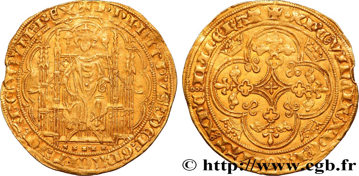 PHILIPP VI OF VALOIS Chaise d or 17/07/1346  fVZ
