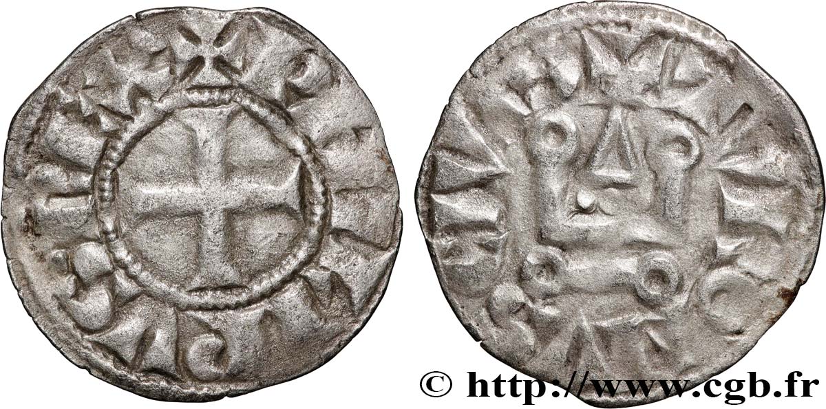 PHILIP III &nbsp;THE BOLD&nbsp; Denier tournois n.d. s.l. VF