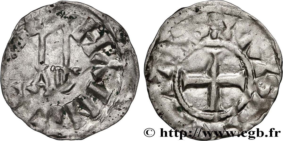 HENRY I Obole c. 1040-1060 Paris AU/XF