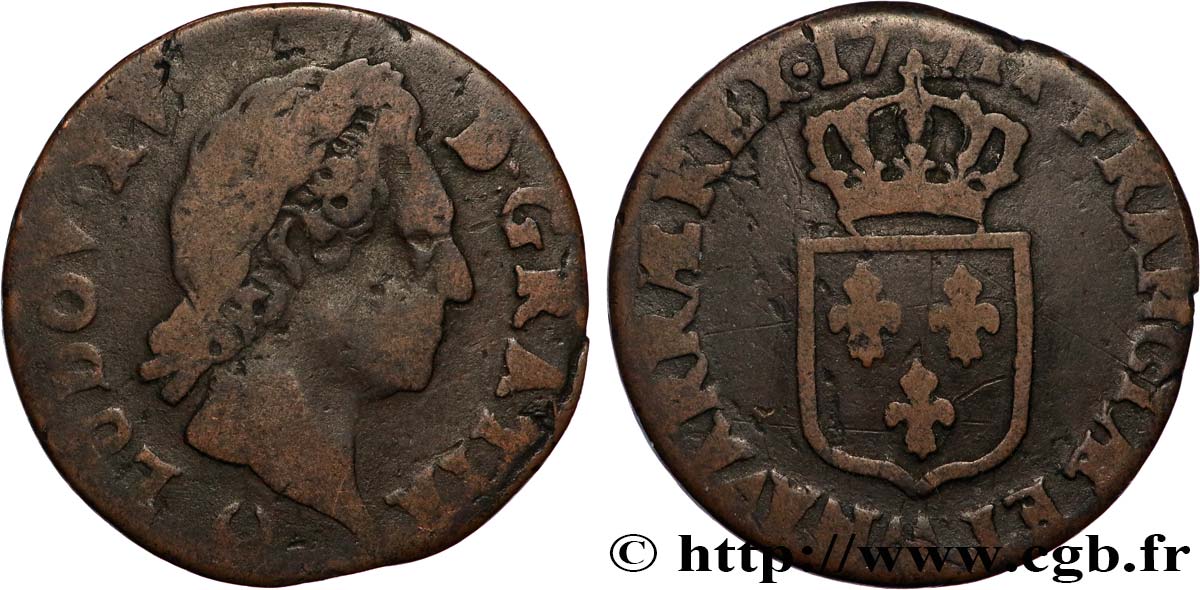 LOUIS XV DIT LE BIEN AIMÉ Demi-sol dit  à la vieille tête  1770 Metz TB