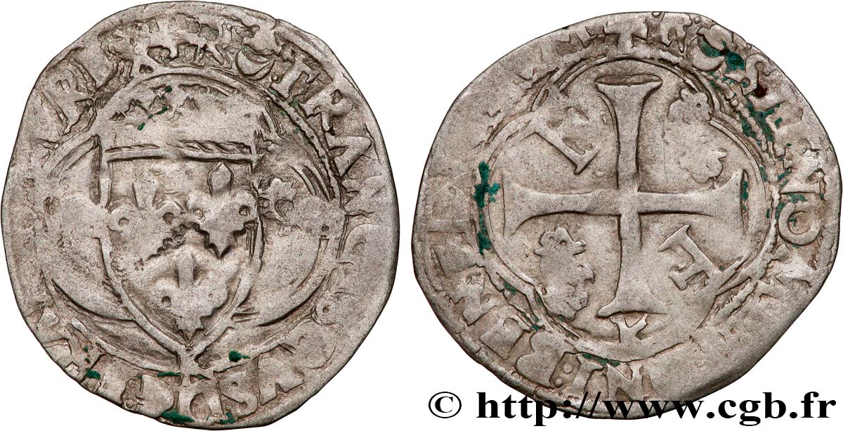 FRANCOIS I Douzain aux salamandres, 1er type n.d. Bordeaux q.BB