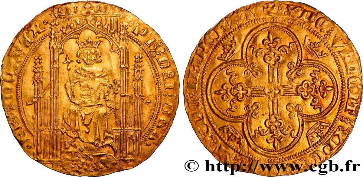PHILIP VI OF VALOIS Lion d’or n.d.  AU
