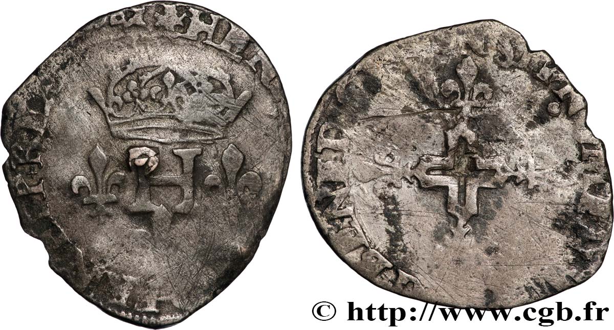 HENRY III Double sol parisis, 2e type n.d. Montpellier MB
