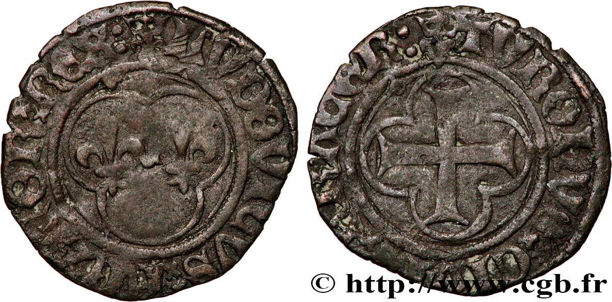 LOUIS XII, FATHER OF THE PEOPLE Denier tournois n.d. Paris VF