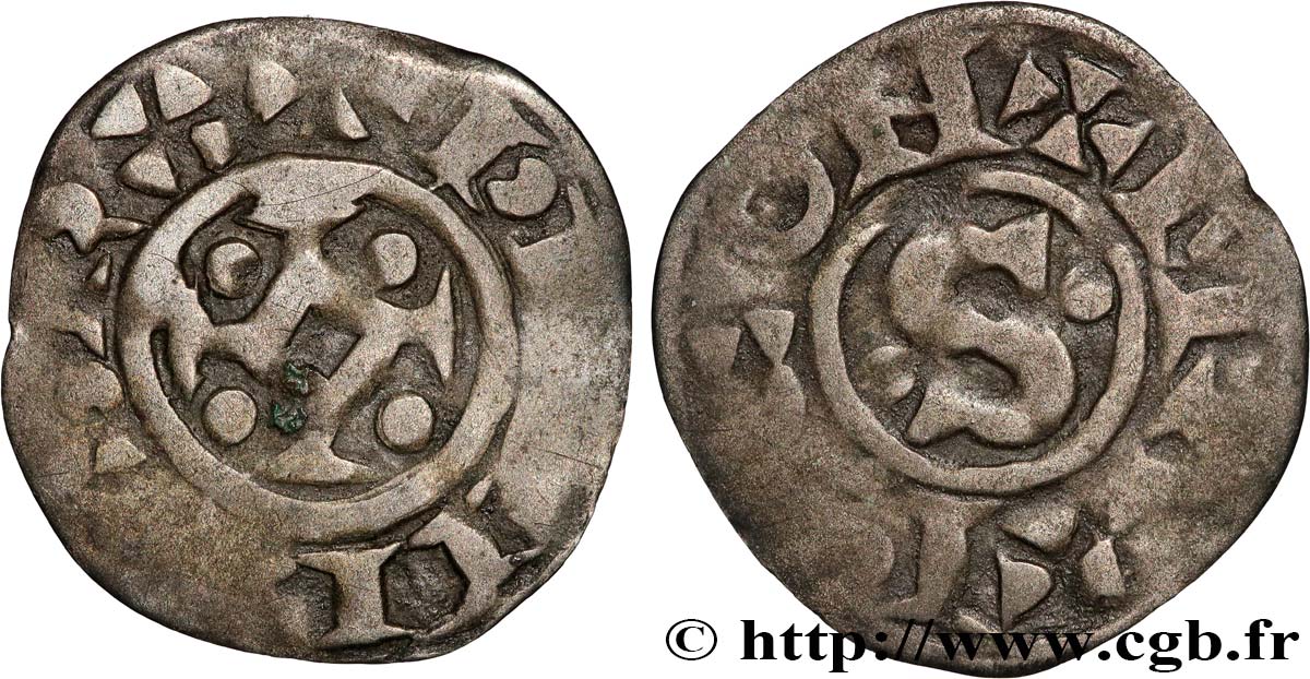 PHILIPP I Denier, 2e type n.d. Mâcon fSS