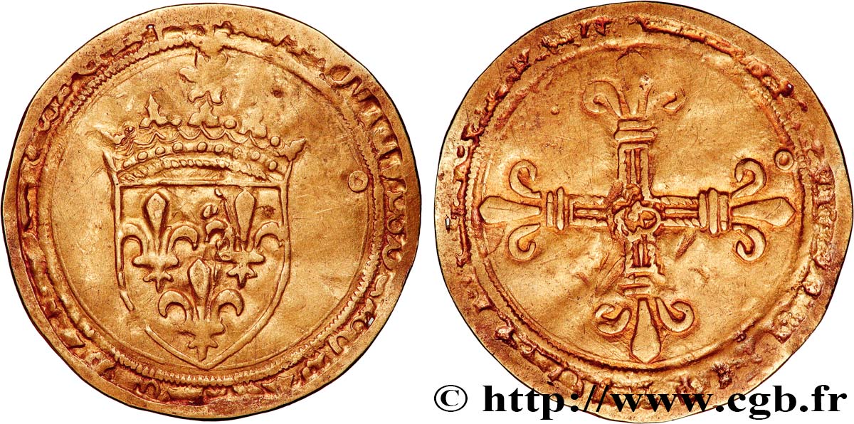 LOUIS XII  Écu d or au soleil 25/04/1498 Poitiers BC
