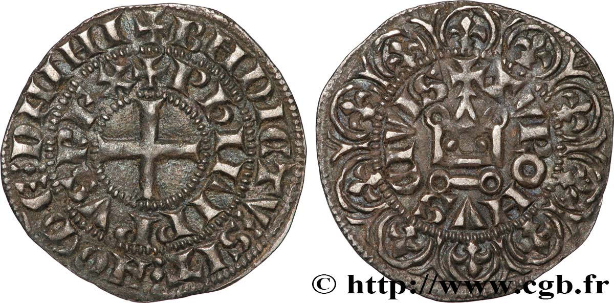 PHILIPP IV  THE FAIR  Maille tierce à l O rond n.d. s.l. SS