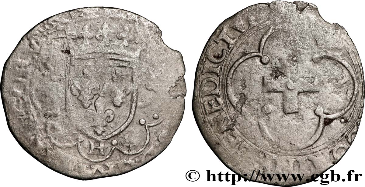 FRANÇOIS IER LE RESTAURATEUR DES LETTRES Douzain à la croisette, 1er type 19/03/1541 La Rochelle B+