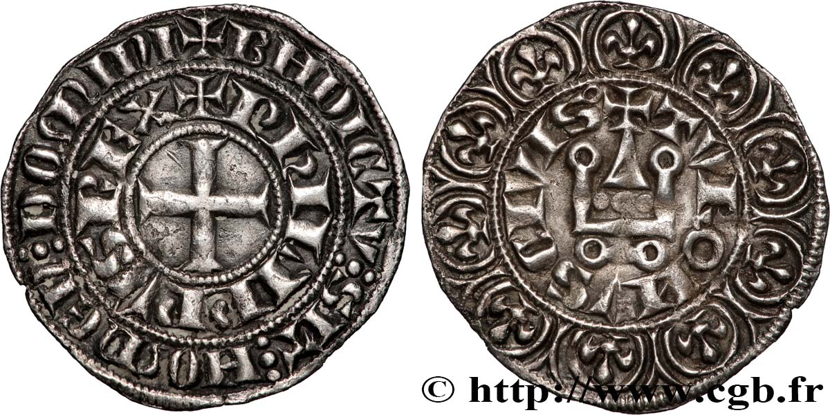 FILIPPO IV  THE FAIR  Maille tierce à l O rond n.d.  q.SPL