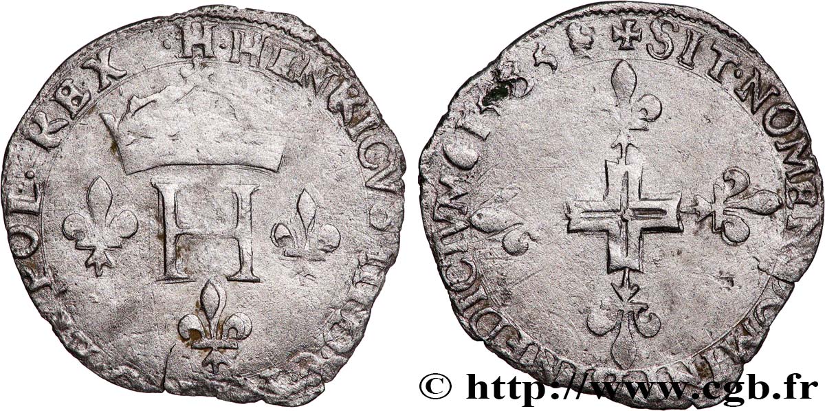 HENRY III Sol parisis 1585 La Rochelle VF