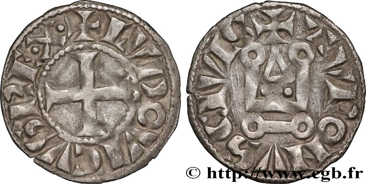 LOUIS IX DIT &nbsp;SAINT LOUIS&nbsp; Denier tournois n.d. s.l. TTB+