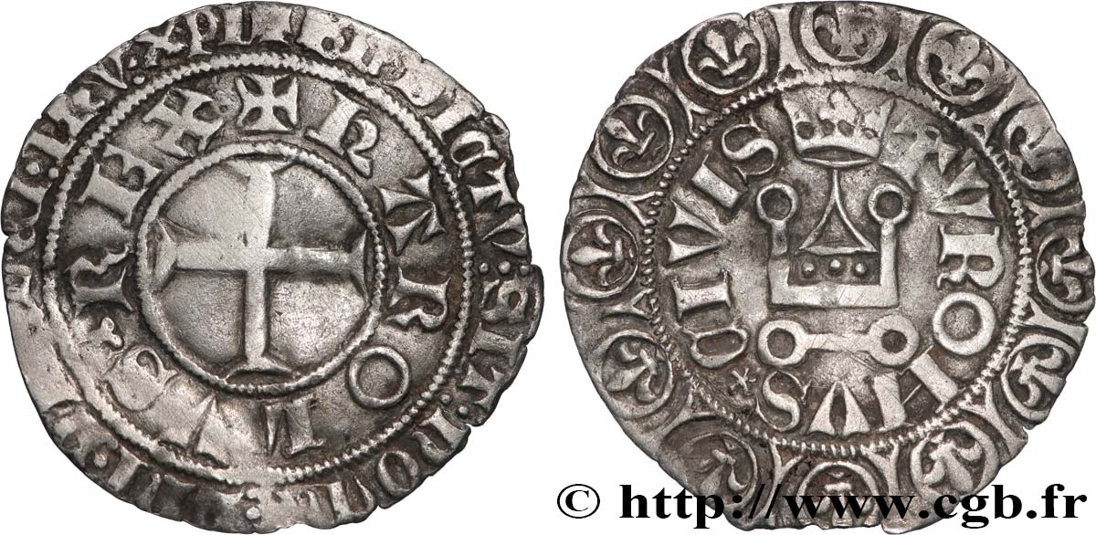 CHARLES V  THE WISE  Gros tournois n.d.  VF/XF