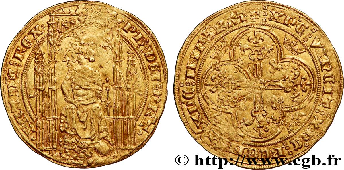 PHILIP VI OF VALOIS Lion d’or n.d.  VF