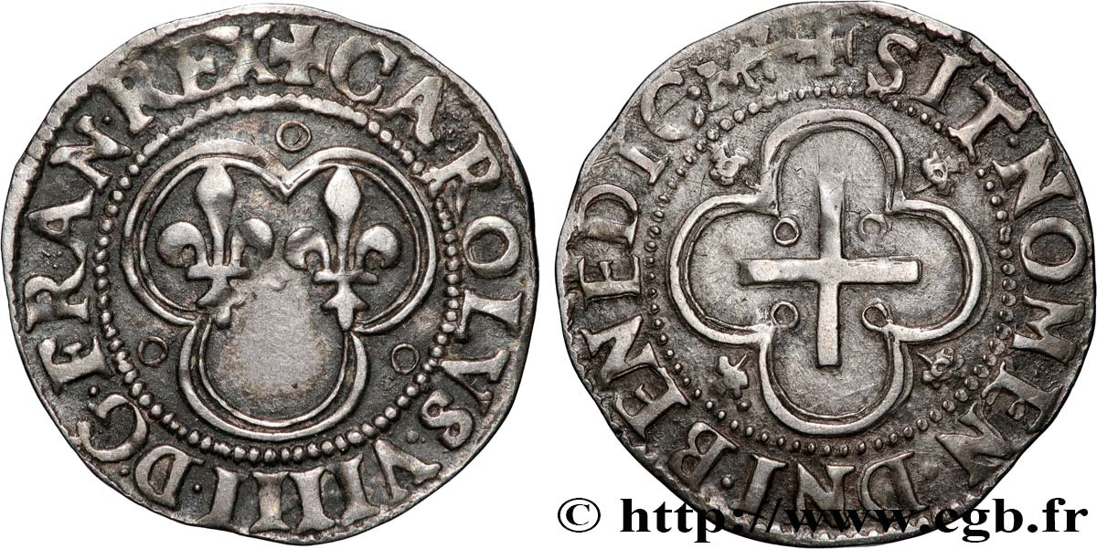 CHARLES IX Essai du denier tournois en argent n.d. Lyon fVZ