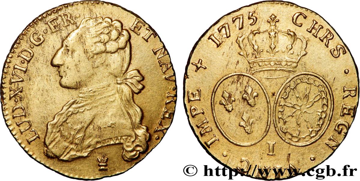 LOUIS XVI Double louis d’or aux écus ovales 1775 Limoges TTB+