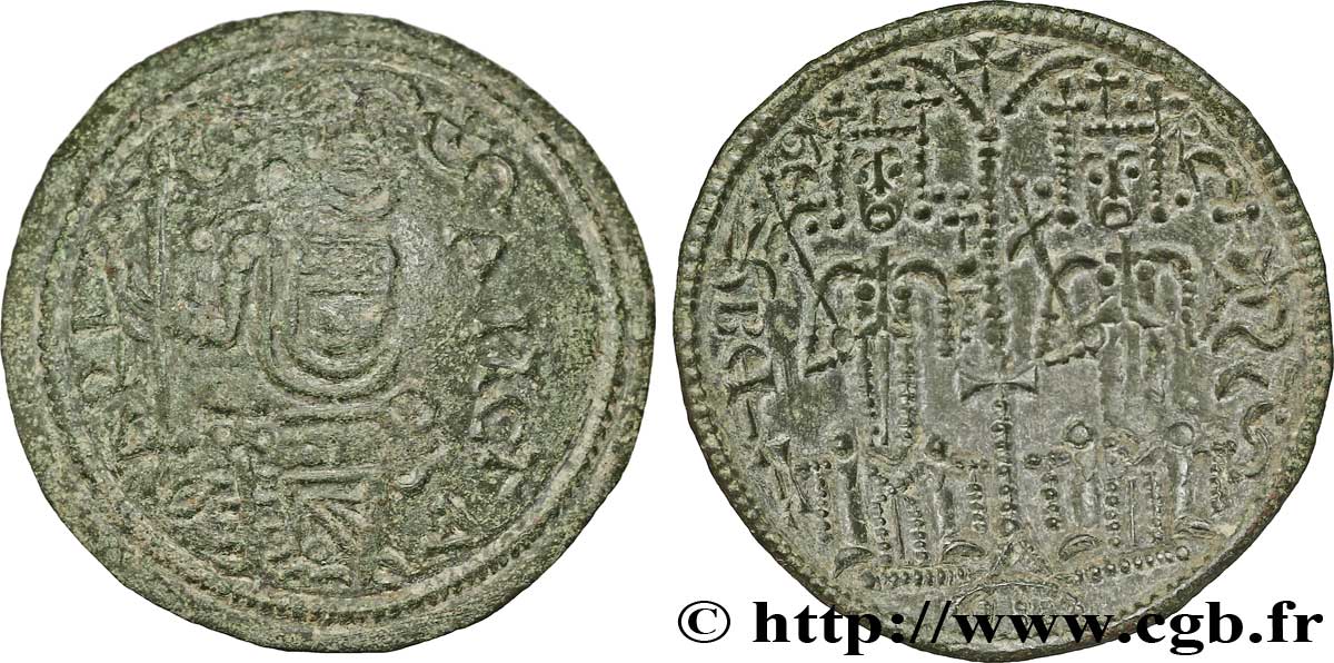 UN - REINO DE HUNGRIA - BELA III Follis, (MB, Æ 26) c. 1173-1196 Buda BC