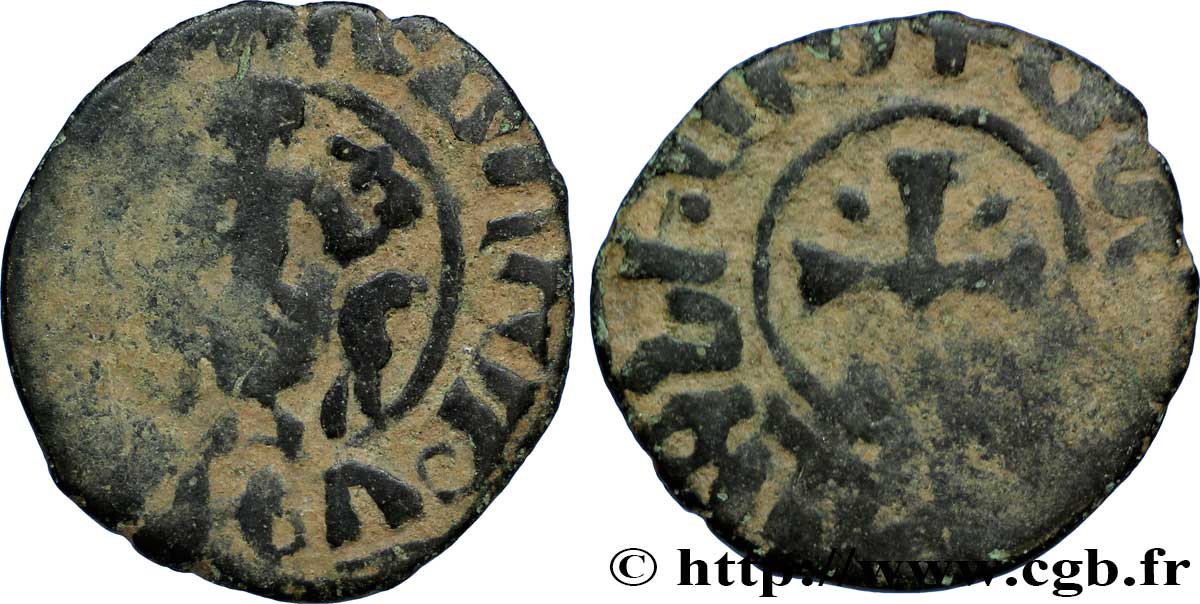 CILICIA - KINGDOM OF ARMENIA - HETHUM II Cardez de cuivre n.d. Sis VF