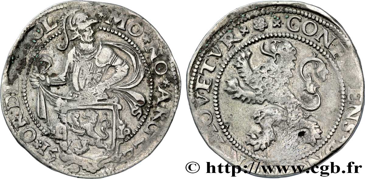 PAíSES BAJOS - PROVINCIAS UNIDAS Demi-daldre au lion 1577 Dordrecht BC+/BC