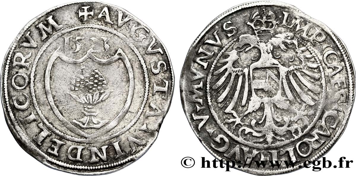 ALEMANIA - AUGSBURGO Batzen 1523  BC+