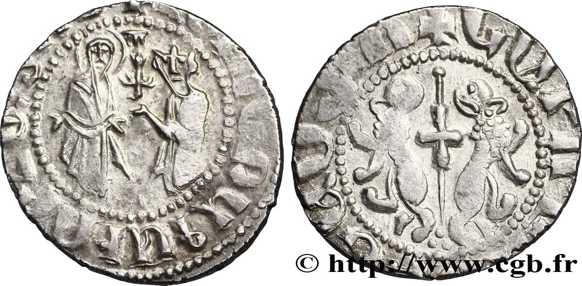 CILICIA - KINGDOM OF ARMENIA - LEO I King of Armenia Tahégan d argent n.d. Sis XF