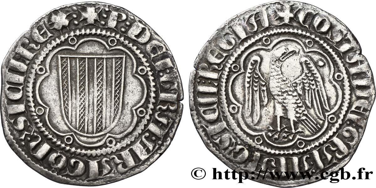 SICILY - KINGDOM OF SICILY - PETER III OF ARAGON, I OF SICILY AND CONSTANTIA Pierreale n.d. Messine XF