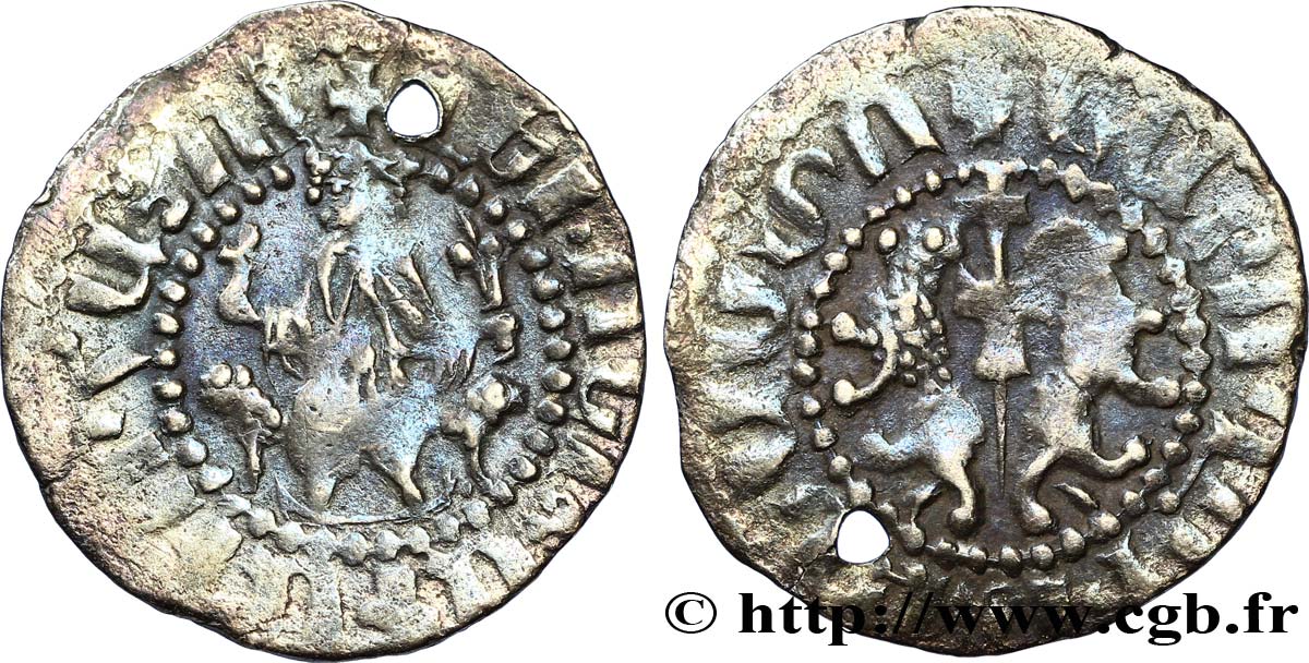 CILICIA - KINGDOM OF ARMENIA - LEO I King of Armenia Tram d argent n.d. Sis VF