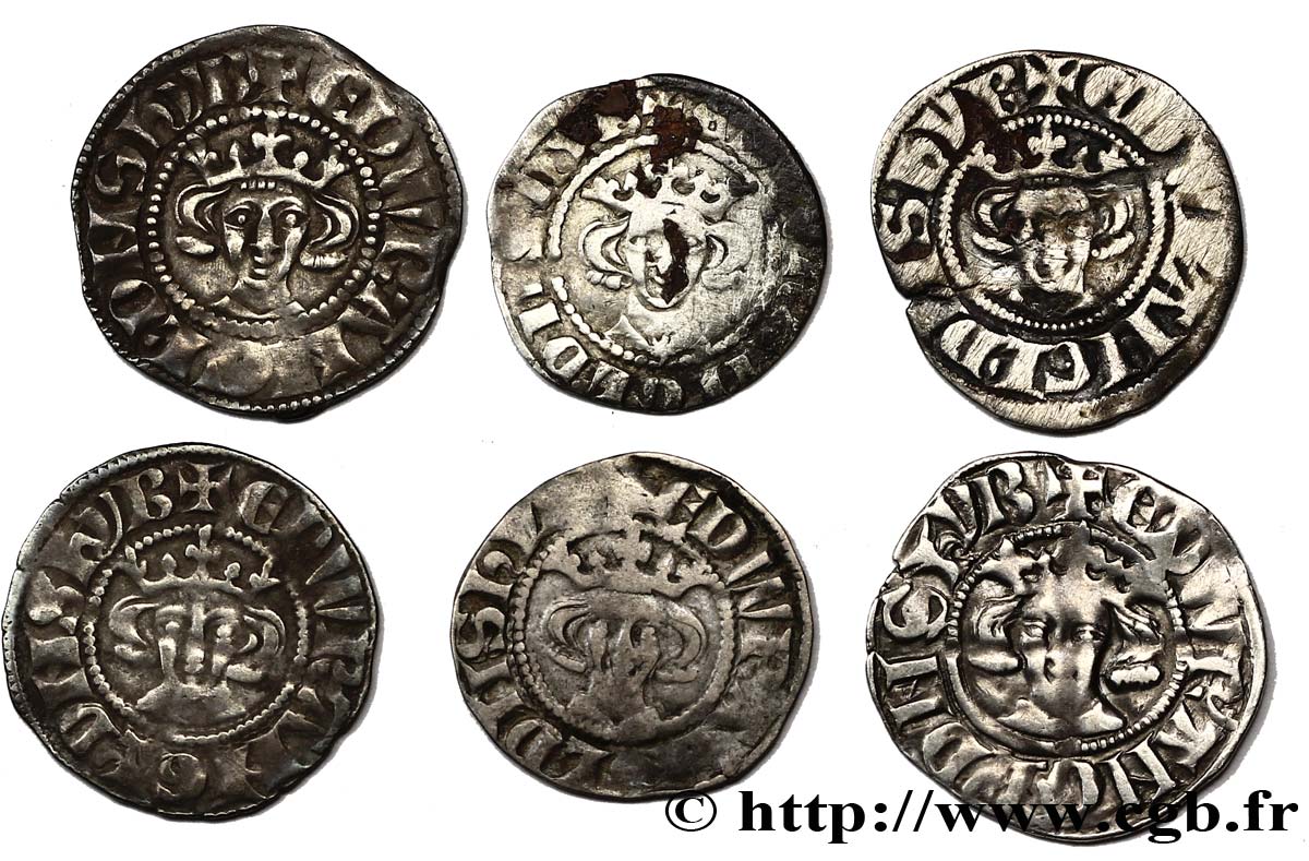 LOTES Six pennies au nom d’Edouard n.d. s.l. BC