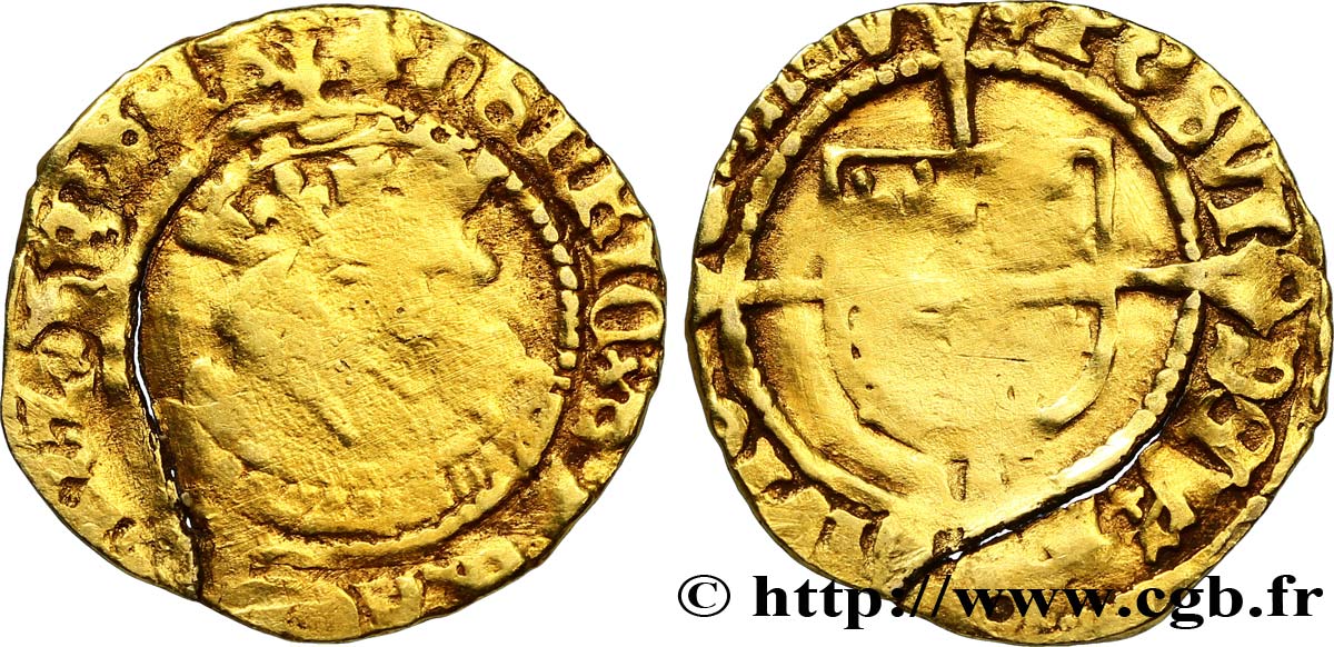 ENGLAND - KINGDOM OF ENGLAND - HENRY VIII Halfgroat n.d. Canterbury BC