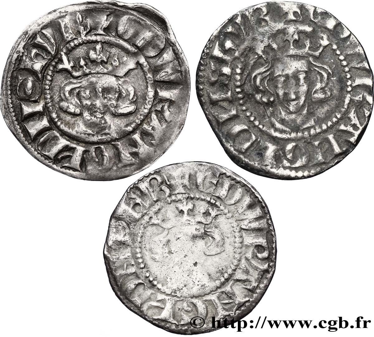 LOTES Trois pennies au nom d’Edouard n.d. s.l. BC