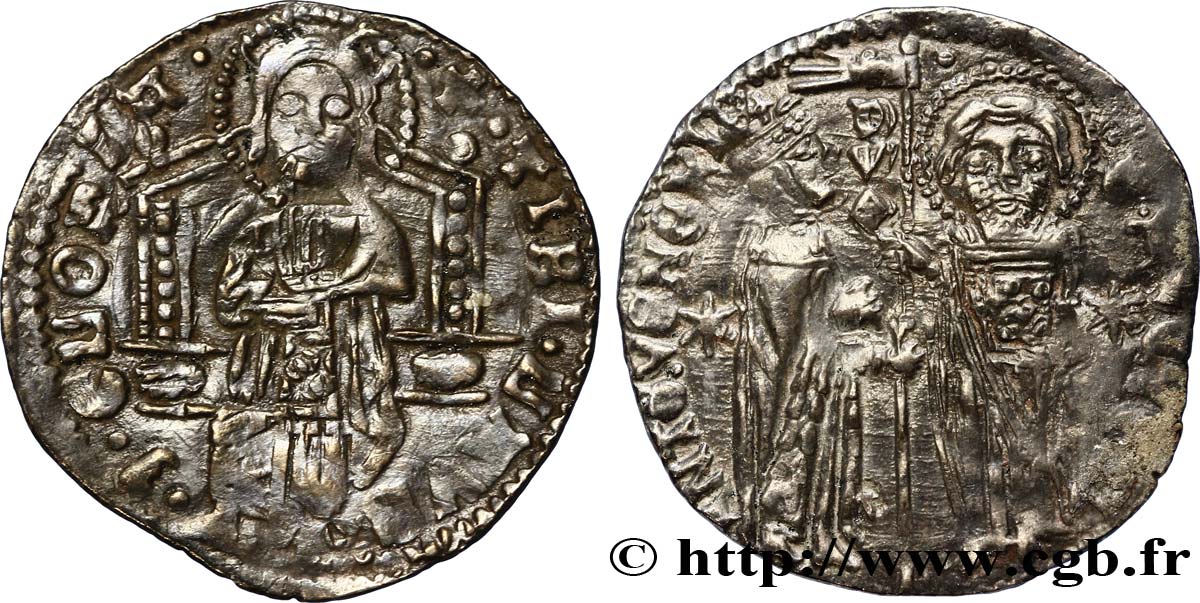 ITALIA - VENECIA - ANTONIO VENIER (62° dux) Grosso ou Matapan, 3e type n.d. Venise BC