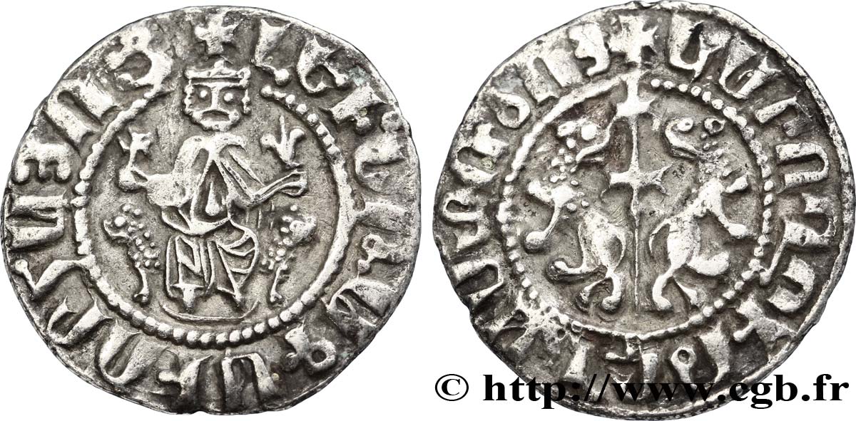 CILICIA - KINGDOM OF ARMENIA - LEO I King of Armenia Tram d argent n.d. Sis XF